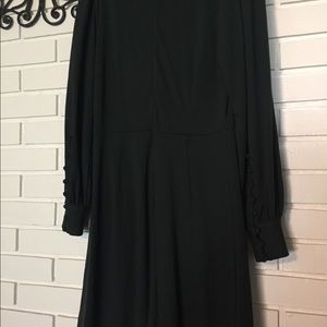 Long sleeves loft dress with button detail